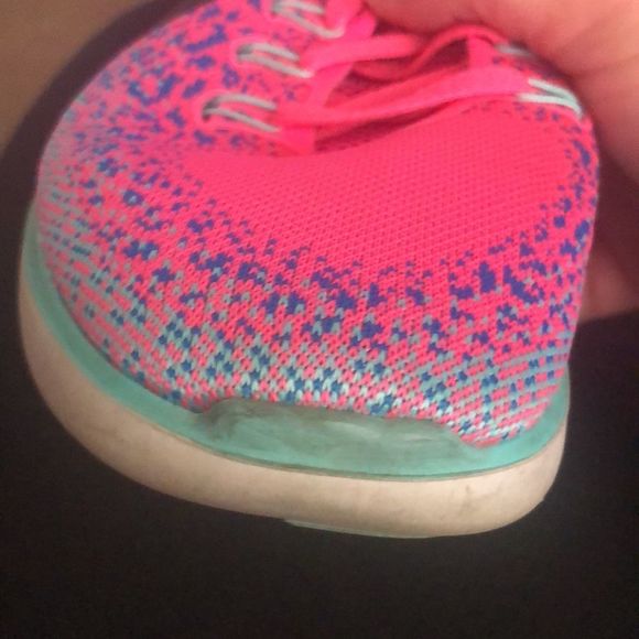 Nike hot pink & teal cheetah Run Natural distance running shoe size 10 - Picture 5 of 5